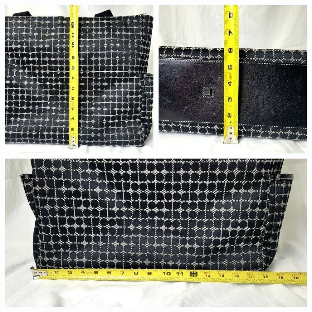 Kate Spade Dot Noel Black Canvas Large Tote Diaper Bag, and more